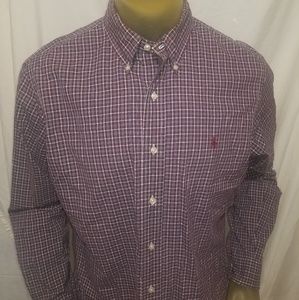 Ralph Lauren XL Custom Fit  Plaid Button Down